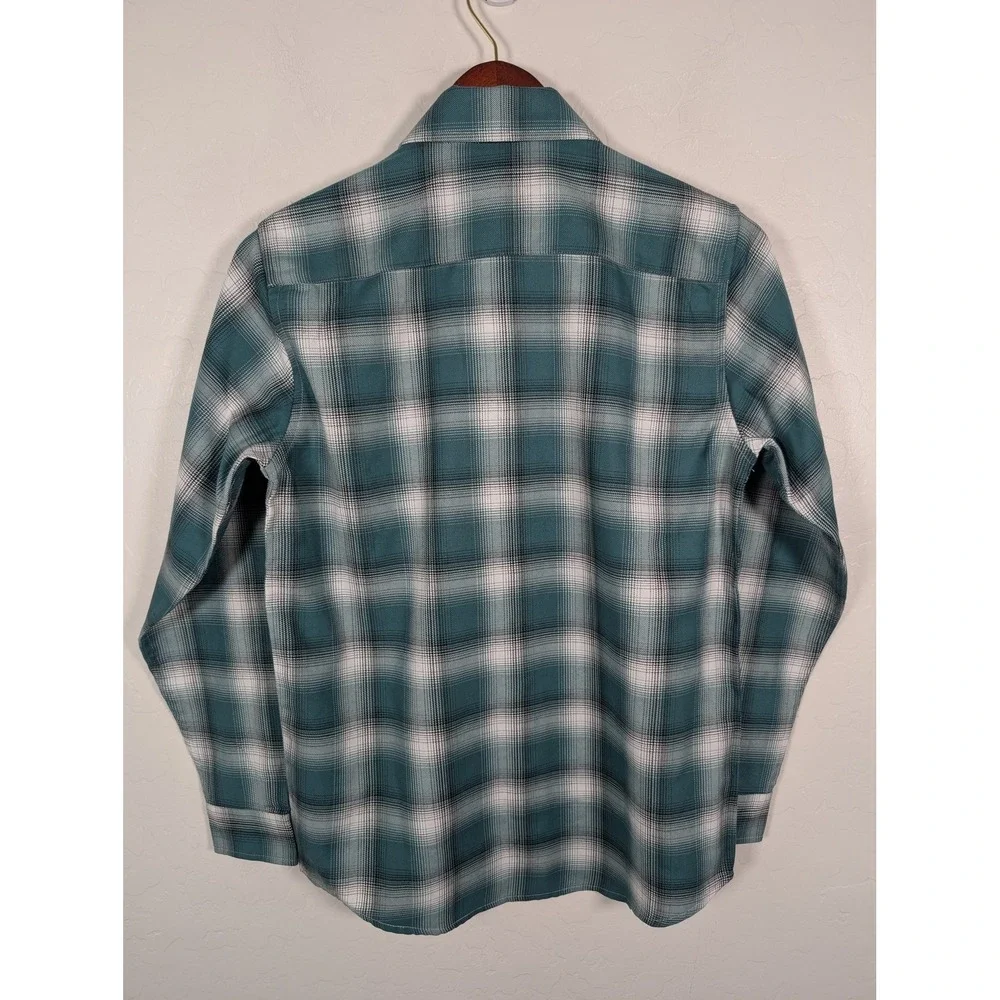 Dixxon Flannel Shirt‎ Youth XL Green Plaid Button Up DFC Tech Blend New Tags
